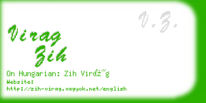 virag zih business card